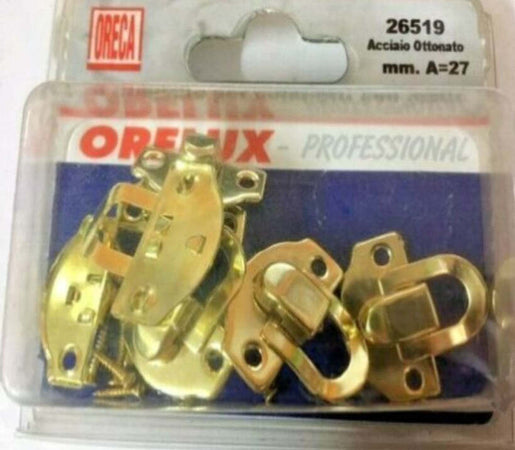 ORECA---4-CHIUSURE-COFANETTI-PORTAGIOIELLI-CON-MOLLA---ACCIAIO-OTTONATO