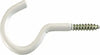 ORECA---4-GANCI-A-VITE---TIPO-PESANTE---2,6x16x7MM-FERRO-VERNICIATO-BIANCO