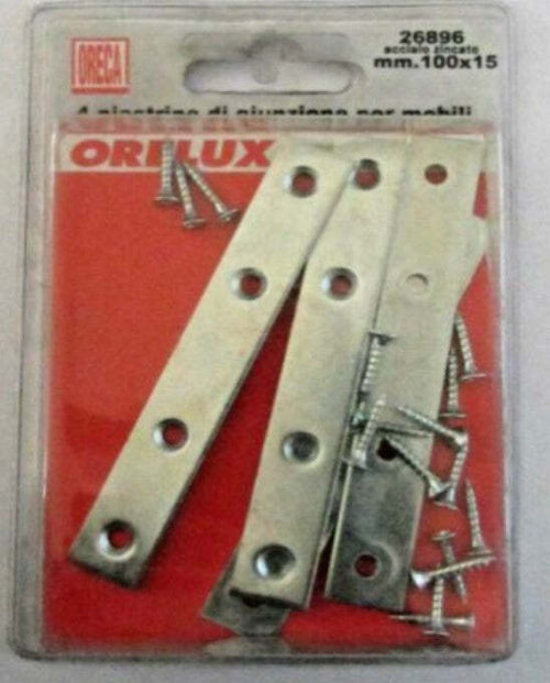 ORECA---4-PIASTRINE-DI-GIUNZIONE-DRITTE-IN-ACCIAIO-ZINCATO-100X15MM