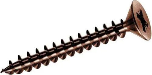 ORECA---5-VITI-PER-LEGNO-TRUCIOLATO-TESTA-PIANA-SVASATA-BRONZATE-5,0X100