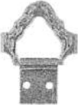 ORECA---6-ATTACCAGLIE-SNODATE-TIPO-BAROCCO---2-26,5X10MM-IN-FERRO-OTTONATO---CON-VITI
