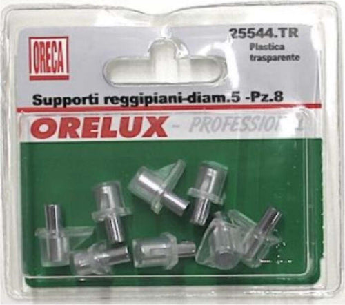 ORECA---8-SUPPORTI-REGGIPIANO-IN-PLASTICA-TRASPARENTE-CON-PERNO-IN-METALLO