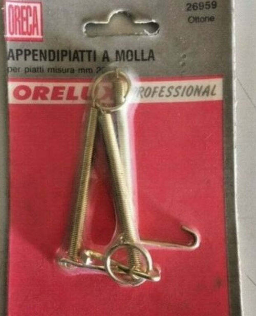 ORECA---APPENDIPIATTI-A-MOLLA-OTTONATO-LUCIDO---26-/-34CM