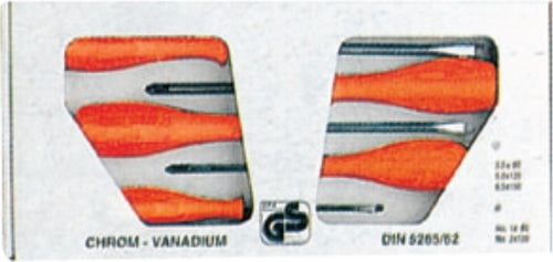 ORECA---ASSORTIMENTO-DI-5-CACCIAVITI-IN-CROMO-VANADIO---IMPUGNATURA-ROSSA