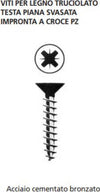 ORECA---BLISTER-8-VITI-PER-LEGNO-TRUCIOLATO-TP-A-CROCE-4,0X45mm
