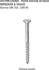 ORECA---BLISTER-9-VITI-TESTA-GOCCIA-DI-SEGO-PER-LEGNO-3,5X25-IN-OTTONE-LUCIDO