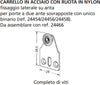 ORECA---CARRELLO-IN-ACCIAIO-CON-RUOTA-IN-NYLON