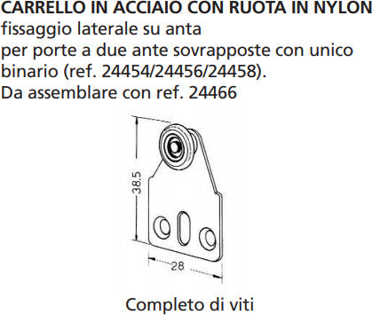 ORECA---CARRELLO-IN-ACCIAIO-CON-RUOTA-IN-NYLON