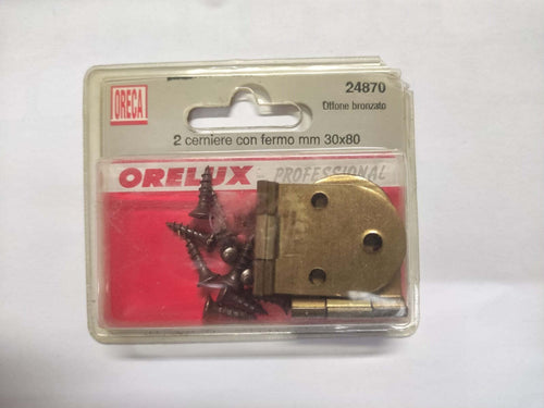 ORECA---CERNIERA-A-BISCOTTO-IN-OTTONE-BRONZATO-30X80MM-PZ2