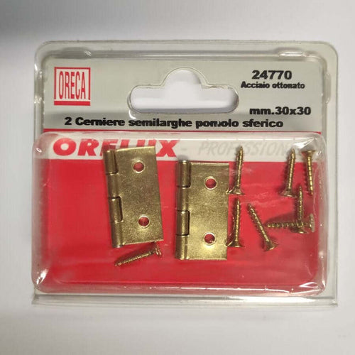 ORECA---CERNIERA-SEMILARGA-CON-POMOLO-SFERICO-30X30MM-2PZ