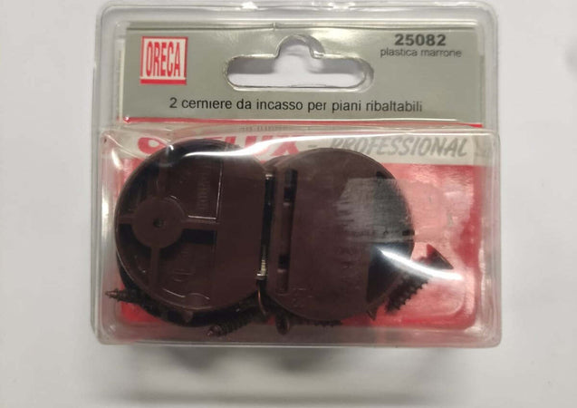 ORECA---CERNIERE-DA-INCASSO-IN-PLASTICA-MARRONE-ANGOLO-APERTURA-90°-PZ2