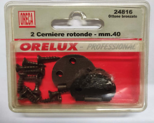 ORECA---CERNIERE-ROTONDE-40MM-OTTONE-BRONZATO
