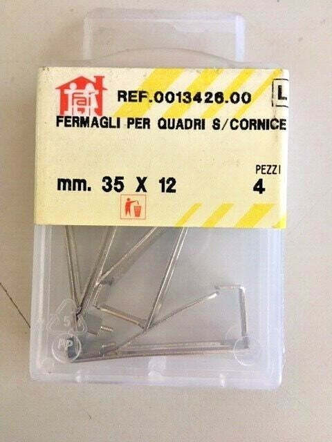 ORECA---FERMAGLI-PER-QUADRI-35X12MM-4PZ
