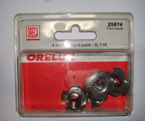 ORECA---FONDELLI-FILETTATI-CON-4-PUNTE-PER-INCASTRO,-FILETTO-7/16