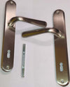 ORECA---MANIGLIA-MONOBLOCCO-SU-PLACCA-CON-FORO-PER-CHIAVE-90MM---MANIGLIA-NICHELATA-SATINATA
