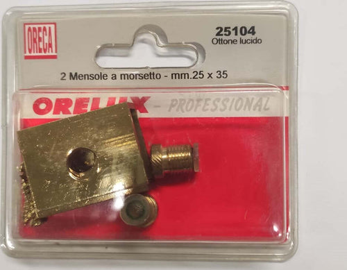 ORECA---MENSOLA-A-MORSETTO-IN-OTTONE-LUCIDO-25X35MM-2PZ