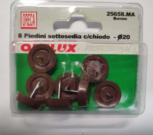 ORECA---PIEDINI-SOTTOSEDIA-MARRONI-20MM-8PZ