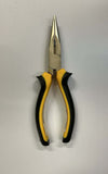 ORECA---PINZA-A-BECCHI-SEMITONDI-DRITTI-160MM-MANICO-BIMATERIALE-GIALLO/NERO-FINITURA-SATINATA
