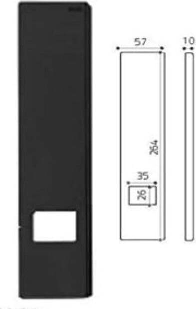 ORECA---PLACCA-NERA-IN-NYLON-CON-SOTTOPIASTRA-260MM