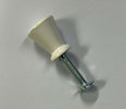 ORECA---POMOLO-IN-ABS-LACCATO-BIANCO-16X19MM