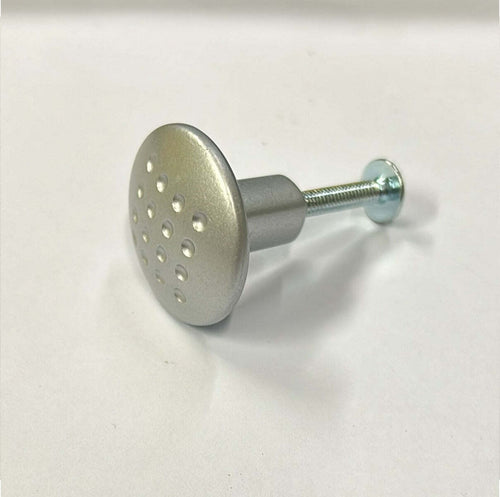 ORECA---POMOLO-ZAMA-ALLUMINIO-SATINATO-TONDO-PUNTINATO-27X23MM