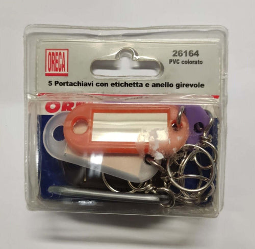 ORECA---PORTACHIAVI-CON-ETICHETTA-E-ANELLO-GIREVOLE***