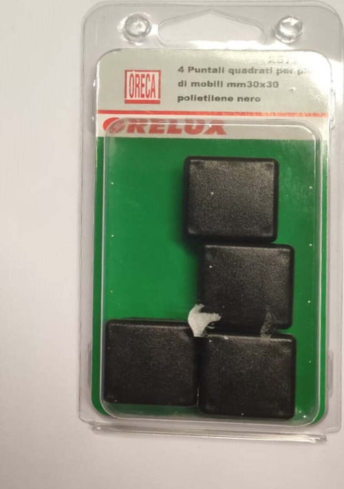 ORECA---PUNTALI-QUADRATI-NERI-30X30MM-4PZ