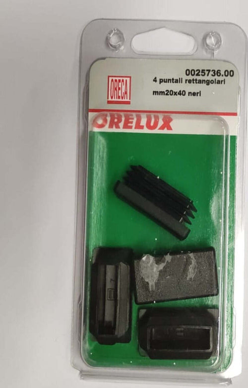 ORECA---PUNTALI-RETTANGOLARI-20X40MM-NERI-PZ4