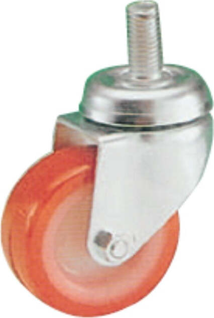 ORECA---RUOTA-IN-NYLON-CON-PERNO-FILETTATO-CROMATO---ø-40---50-da-8-MAx15