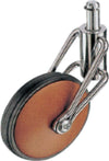 ORECA---RUOTA-PER-ARREDAMENTO-CON-PERNO-LISCIO-ROTANTE-CROMATO---kg-50---ø-80---CILIEGIO