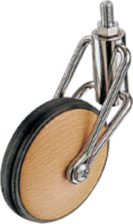 ORECA---RUOTA-PER-ARREDAMENTO-CON-PERNO-ROTANTE-FILETTATO-CROMATO---kg-50---ø-80---FAGGIO