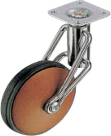 ORECA---RUOTA-PER-ARREDAMENTO-CON-PIASTRA-ROTANTE-IN-ACCIAIO-CROMATO---kg-50---ø-80---CILIEGIO