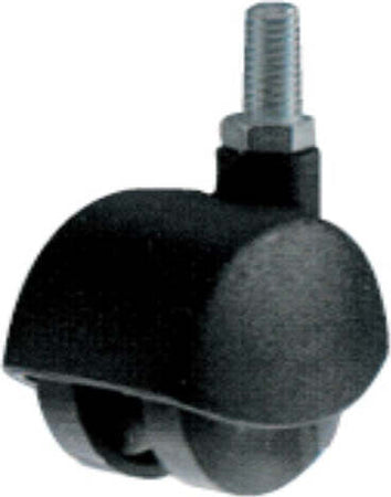 ORECA---RUOTE-DOPPIE-PER-MOBILIO-IN-MATERIALE-PLASTICO-NERO---CON-PERNO-FILETTATO---kg-20---ø-45