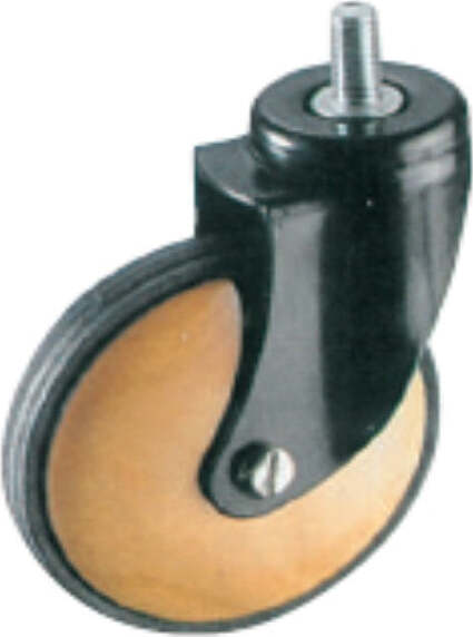 ORECA---RUOTE-PER-ARREDAMENTO-CON-PERNO-FILETTATO-kg-50---ø-60---CILIEGIO