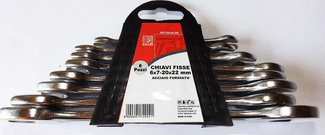 ORECA---SERIE-8-CHIAVI-FISSE-A-DUE-BOCCHE-6X7-20X22-AL-CARBONIO