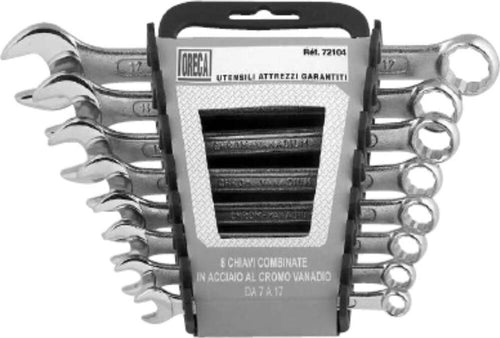 ORECA---SET-8-CHIAVI-COMBINATE-FISSE-E-POLIGONALI-DA-7-A-17