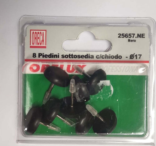 ORECA---SOTTOPIEDI-NERI-DIAMETRO-17MM-8PZ