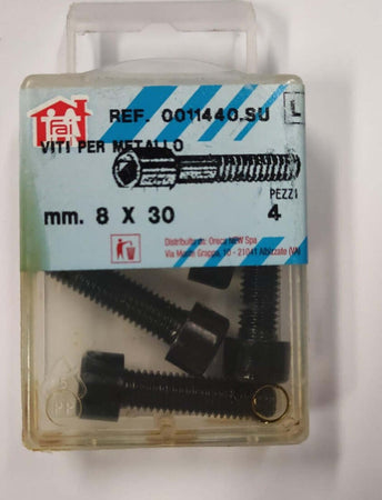 ORECA---VITI-TESTA-CILINDRICA-8X30MM-ACCIAIO-BRUNITO-PZ.4