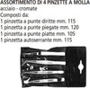 ORECA-ASSORTIMENTO-4-PINZETTE-A-MOLLA-ACCIAIO-CROMATE