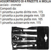 ORECA-ASSORTIMENTO-4-PINZETTE-A-MOLLA-ACCIAIO-CROMATE