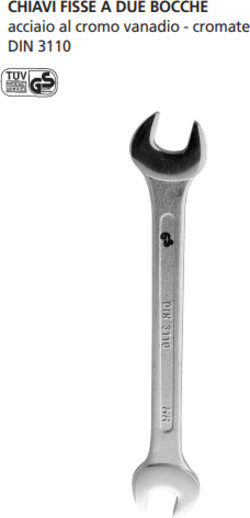 ORECA-CHIAVE-FISSA-2-BOCCHE-IN-ACCIAIO-CROMO-VANADIO-mm-30X32