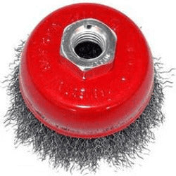 ORECA-SPAZZOLA-A-TAZZA-DIAMETRO-mm-75-FILO-ACCIAIO-PER-SMERIGLIATRICI-14MA