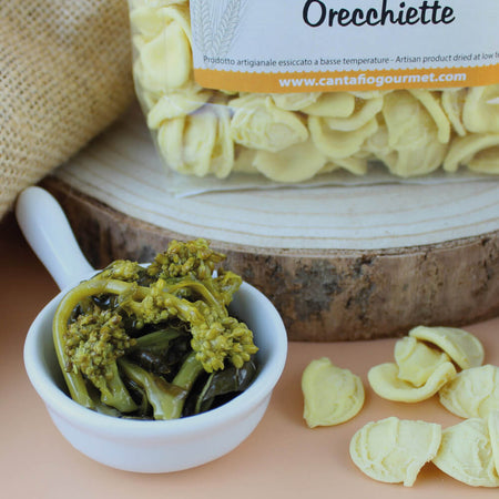 Orecchiette Artigianali con Semola di Grano duro CANTAFIO GOURMET® pasta di semola Artigianale Orecchiette 500gr