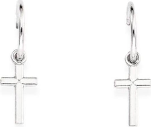 Orecchini-a-Campanella-Croce-Piccola-Amen