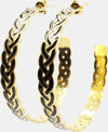 Orecchini a Cerchio Da Donna Braided Snake Con Chiusura Farfallina Moda/Donna/Gioielli/Orecchini Leclaf - Napoli, Commerciovirtuoso.it