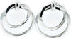 Orecchini a Cerchio Da Donna Orecchini in Zamak Nickel Free Con 2 Cerchi Pendenti Con Chiusura a Farfallina Moda/Donna/Gioielli/Orecchini Leclaf - Napoli, Commerciovirtuoso.it