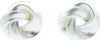 Orecchini Da Donna a Forma Di Boccola Intrecciata Orecchini Nickel Free Con Chiusura a Farfallina in Zamak 3,50x3,50 Cm Moda/Donna/Gioielli/Orecchini Leclaf - Napoli, Commerciovirtuoso.it