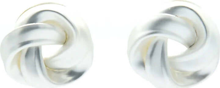 Orecchini Da Donna a Forma Di Boccola Intrecciata Orecchini Nickel Free Con Chiusura a Farfallina in Zamak 3,50x3,50 Cm Moda/Donna/Gioielli/Orecchini Leclaf - Napoli, Commerciovirtuoso.it