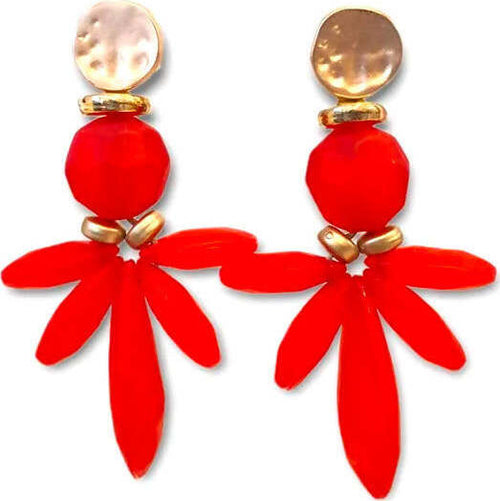 Orecchini Da Donna Pendenti in Resina Orecchini a Forma Di Petali Con Chiusura a Farfallina Nickel Free Moda/Donna/Gioielli/Orecchini Leclaf - Napoli, Commerciovirtuoso.it