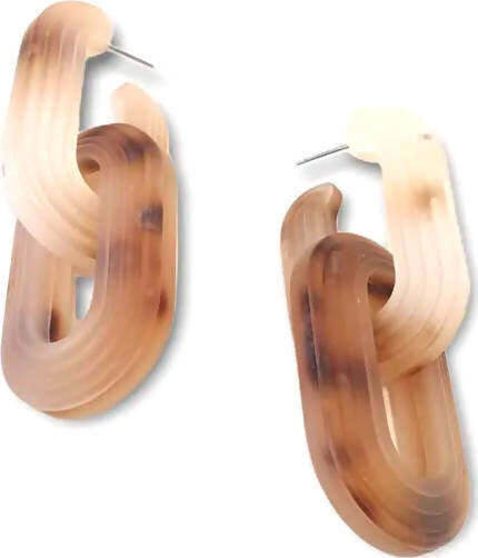 Orecchini Da Donna Pendenti in Resina Orecchini Nickel Free Forma a Doppia Catena Orecchini Donna Con Chiusura a Farfallina Moda/Donna/Gioielli/Orecchini Leclaf - Napoli, Commerciovirtuoso.it